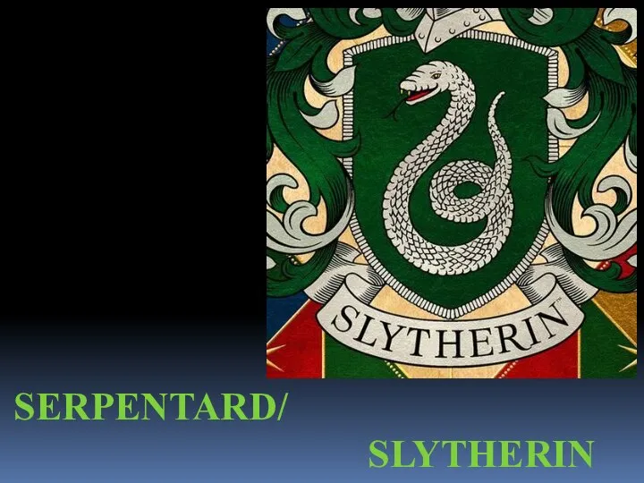 SERPENTARD/ SLYTHERIN