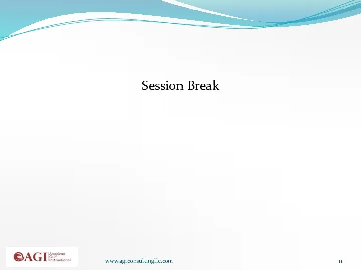 www.agiconsultingllc.com Session Break