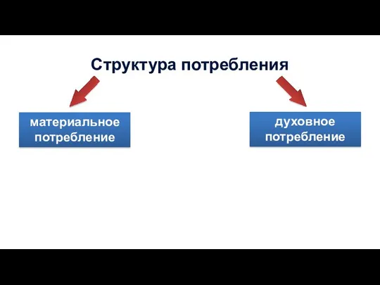 Структура потребления материальное потребление духовное потребление