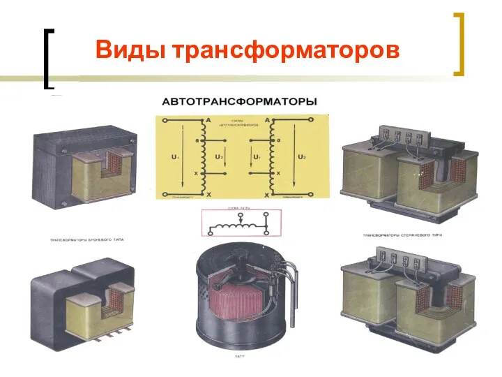 Виды трансформаторов