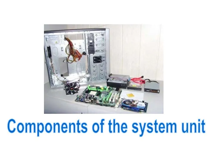 Components of the system unit