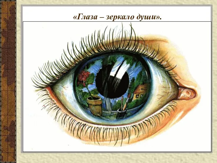 «Глаза – зеркало души».