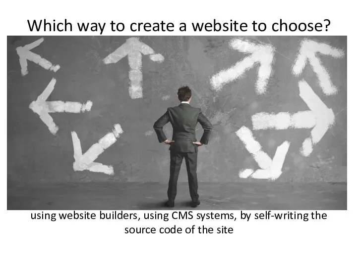 Which way to create a website to choose? using website builders, using