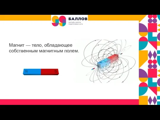 Магнит — тело, обладающее собственным магнитным полем.