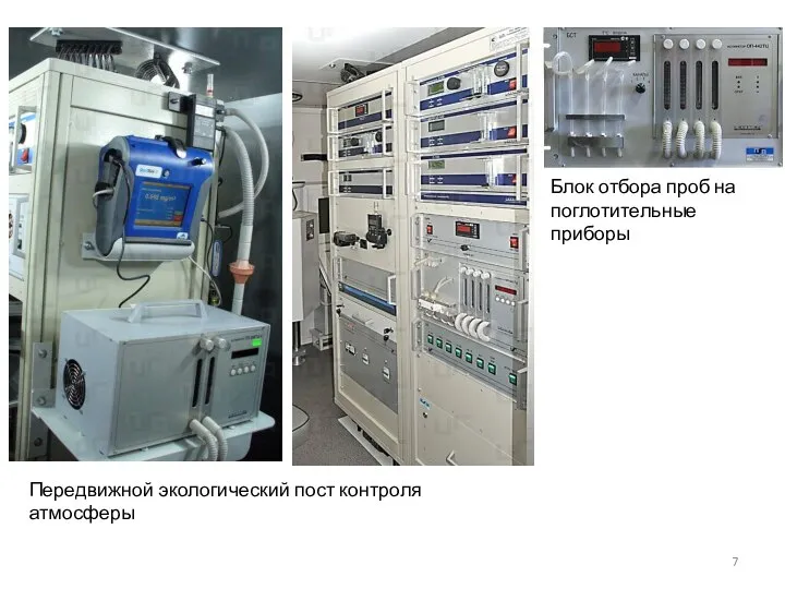 Передвижной экологический пост контроля атмосферы Блок отбора проб на поглотительные приборы