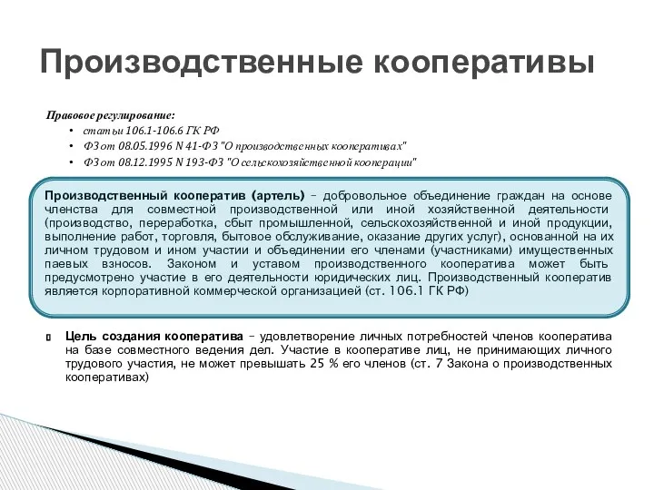 Правовое регулирование: статьи 106.1-106.6 ГК РФ ФЗ от 08.05.1996 N 41-ФЗ "О