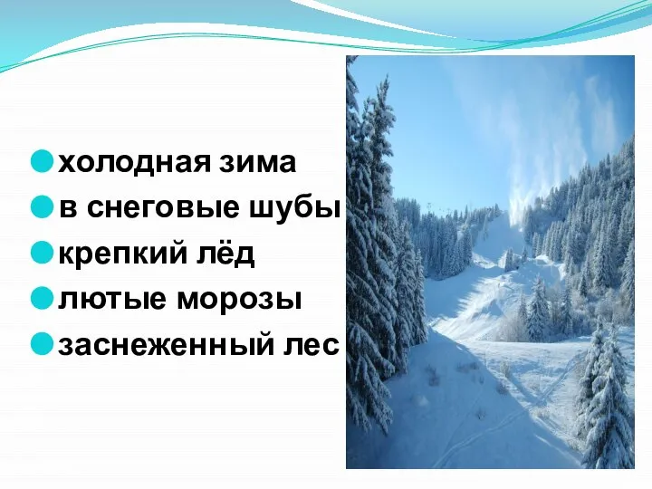 холодная зима в снеговые шубы крепкий лёд лютые морозы заснеженный лес