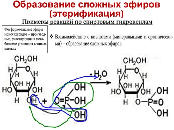 Образование сложных эфиров (этерификация)