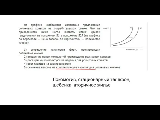 Локомотив, стационарный телефон, щебенка, вторичное жилье