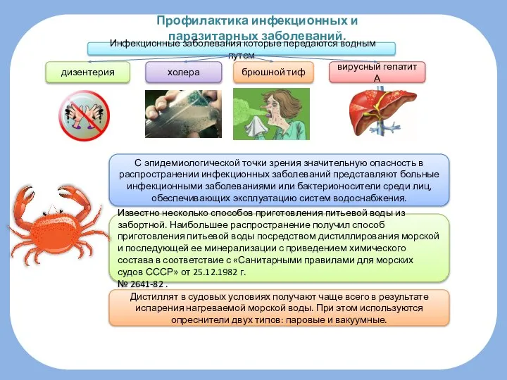 Профилактика инфекционных и паразитарных заболеваний. Инфекционные заболевания которые передаются водным путем дизентерия