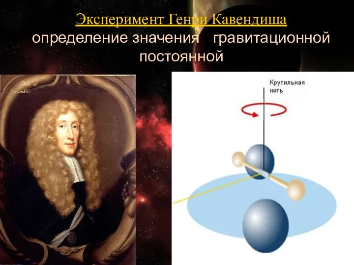 Эксперимент Генри Кавендиша определение значения гравитационной постоянной