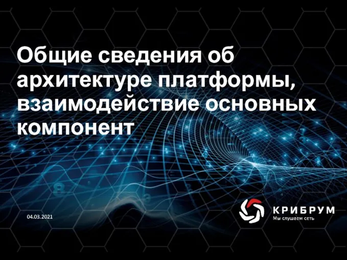 Общие сведения об архитектуре платформы, взаимодействие основных компонент