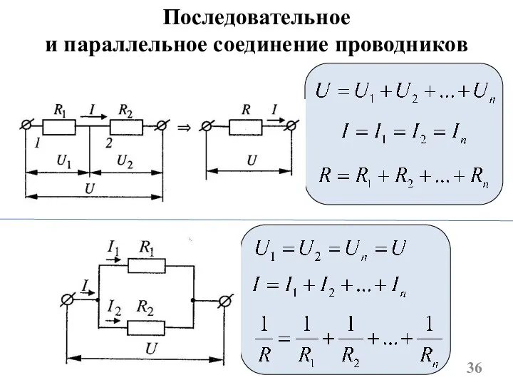 Последовательное и параллельное соединение проводников