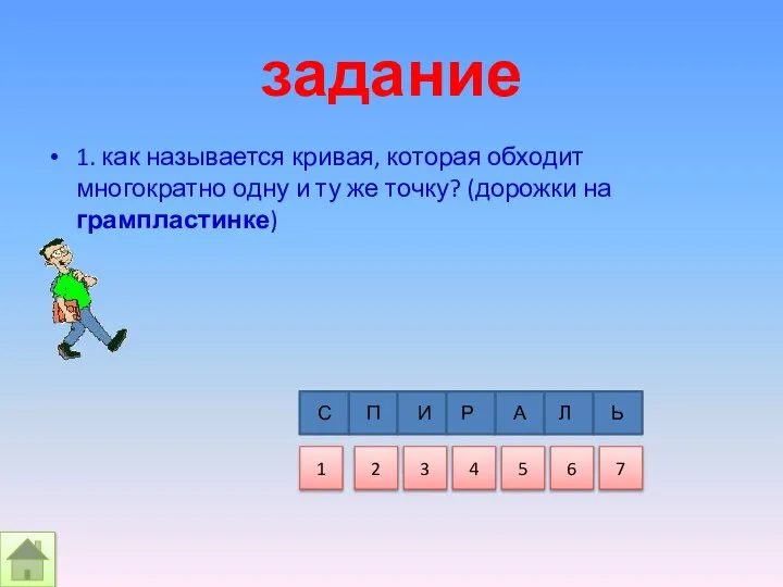 задание 1. как называется кривая, которая обходит многократно одну и ту же