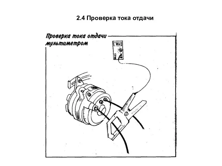 2.4 Проверка тока отдачи