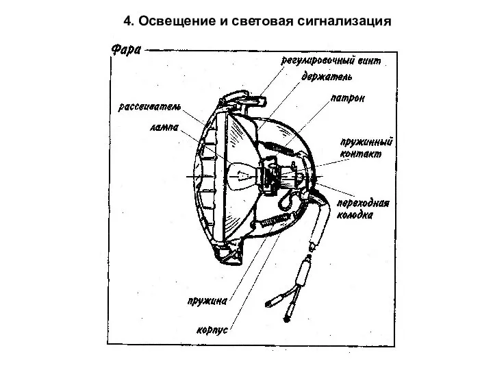 4. Освещение и световая сигнализация