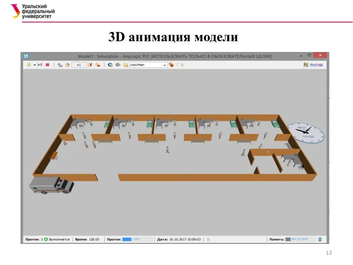 3D анимация модели