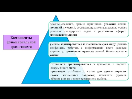 Компоненты функциональной грамотности