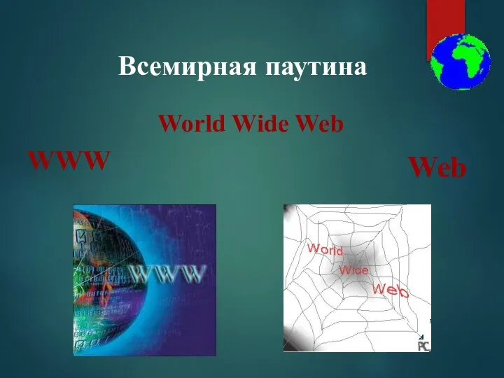 Всемирная паутина World Wide Web WWW Web