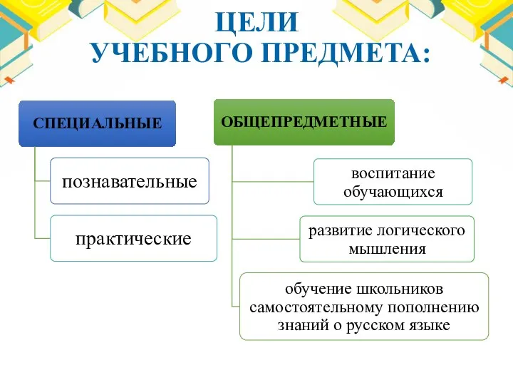 ЦЕЛИ УЧЕБНОГО ПРЕДМЕТА: