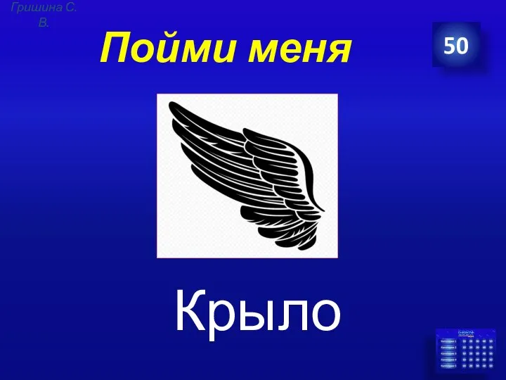 Пойми меня Крыло 50