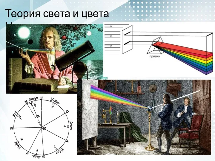 Теория света и цвета Ньютона