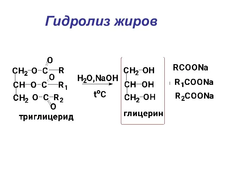 Гидролиз жиров