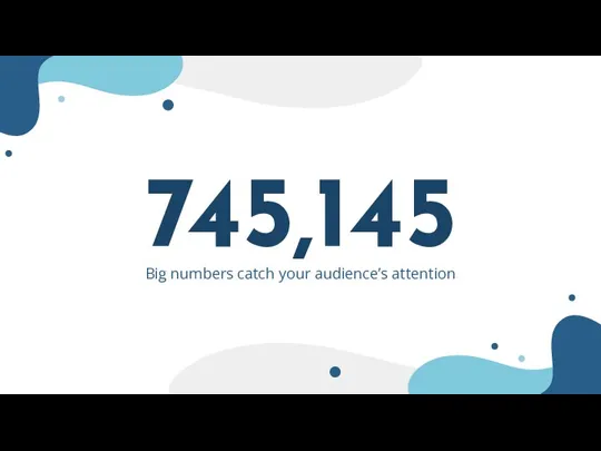 745,145 Big numbers catch your audience’s attention