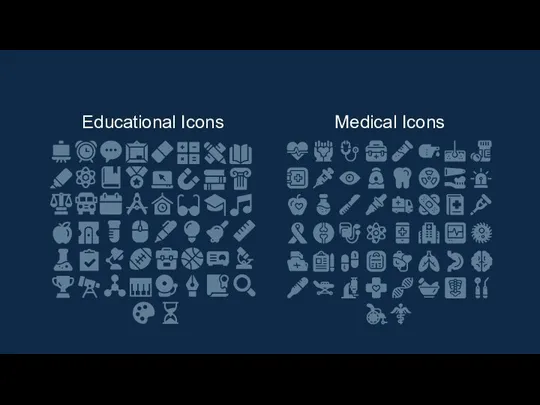 Educational Icons Medical Icons