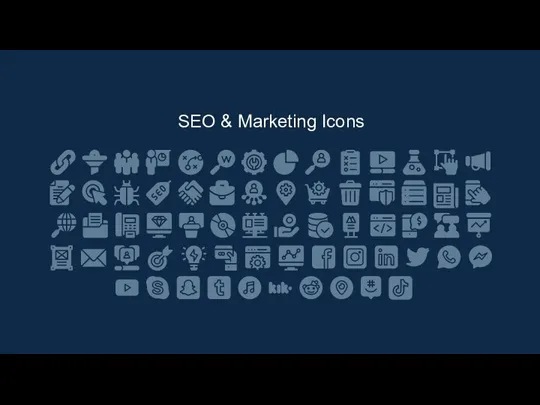 SEO & Marketing Icons