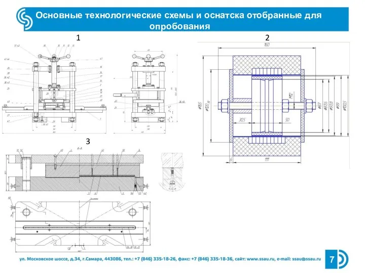 Основные технологические схемы и оснатска отобранные для опробования 7 1 2 3