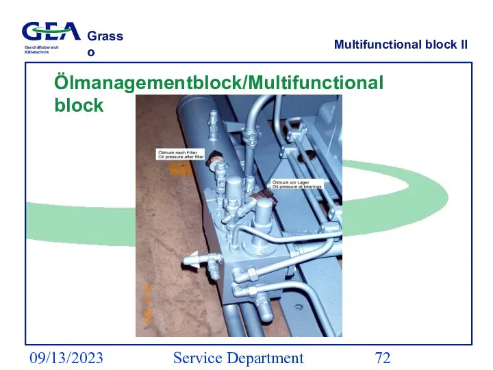 09/13/2023 Service Department (ESS) Multifunctional block II Ölmanagementblock/Multifunctional block