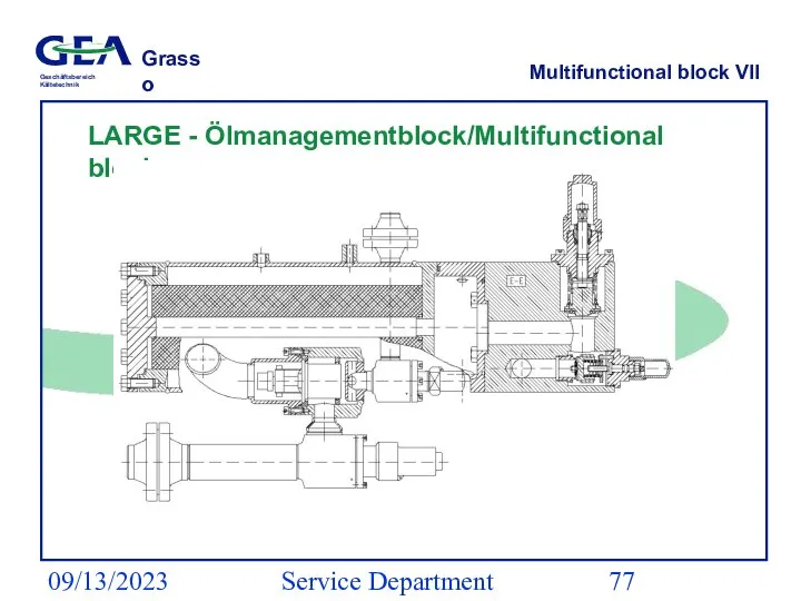 09/13/2023 Service Department (ESS) Multifunctional block VII LARGE - Ölmanagementblock/Multifunctional block