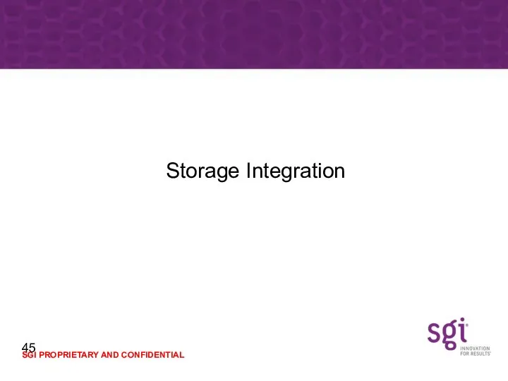 Storage Integration