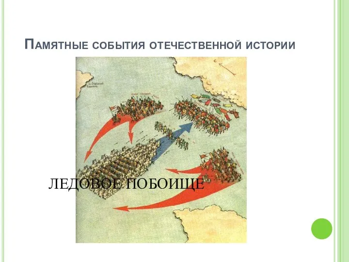 Памятные события отечественной истории ЛЕДОВОЕ ПОБОИЩЕ