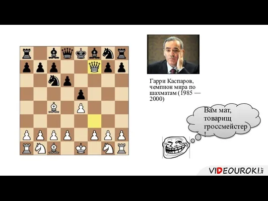 Вам мат, товарищ гроссмейстер! Гарри Каспаров, чемпион мира по шахматам (1985 — 2000)