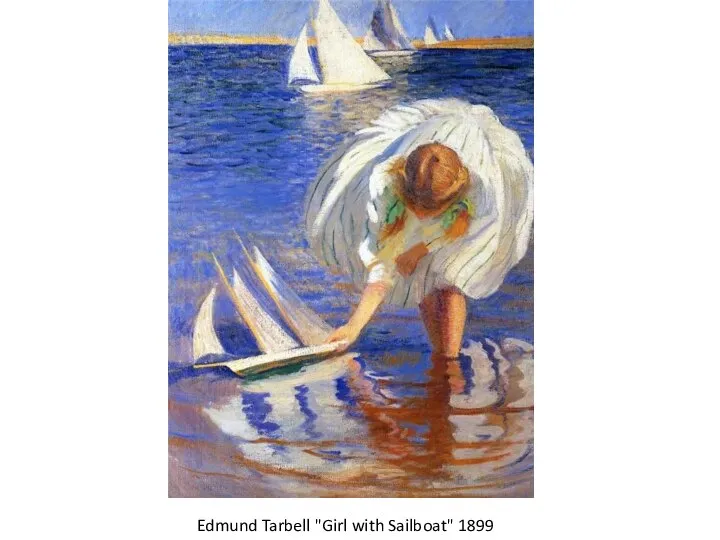 Edmund Tarbell "Girl with Sailboat" 1899