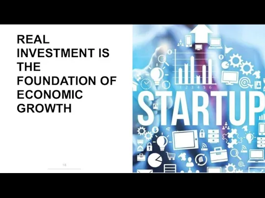 REAL INVESTMENT IS THE FOUNDATION OF ECONOMIC GROWTH
