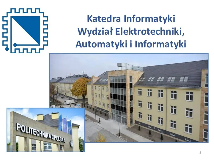 Katedra Informatyki Wydział Elektrotechniki, Automatyki i Informatyki