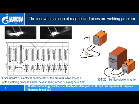 The innovate solution of magnetized pipes arc welding problem IST-201 Semiconductor inverter