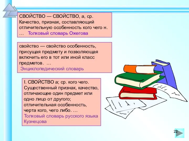 СВОЙСТВО — СВОЙСТВО, а, ср. Качество, признак, составляющий отличительную особенность кого чего