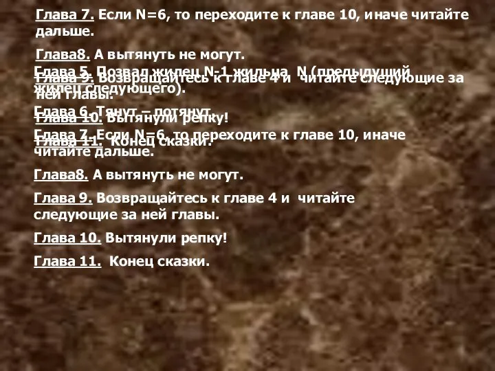 Глава 5. Позвал жилец N-1 жильца N (предыдущий жилец следующего). Глава 6.