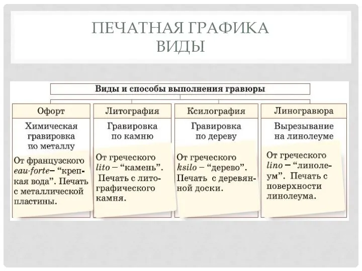 ПЕЧАТНАЯ ГРАФИКА ВИДЫ