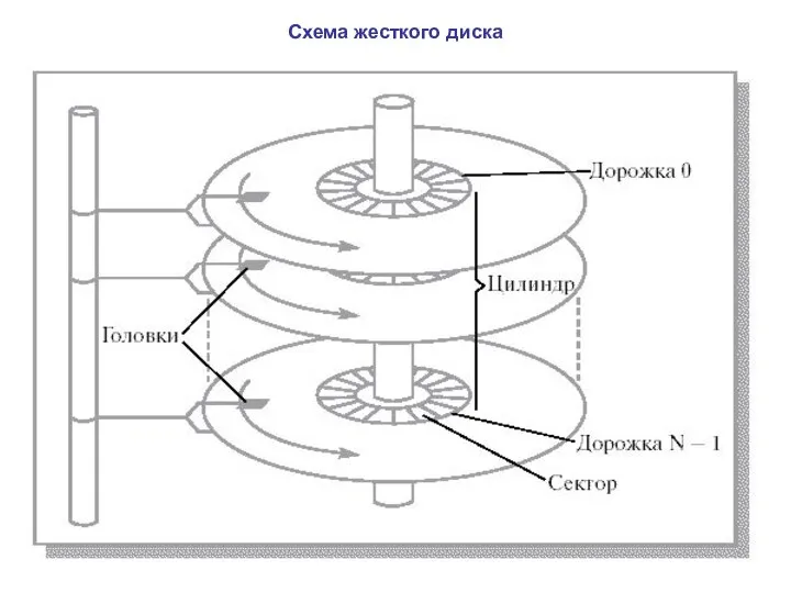 Схема жесткого диска