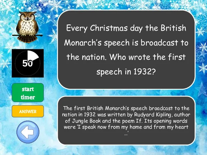 Every Christmas day the British Monarch’s speech is broadcast to the nation.