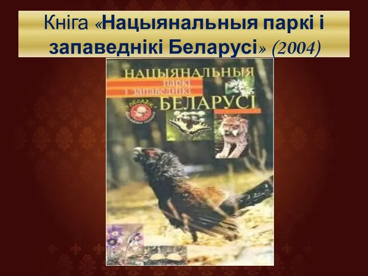 Кніга «Нацыянальныя паркі і запаведнікі Беларусі» (2004)