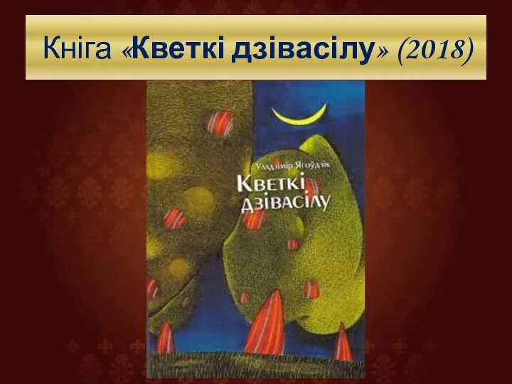 Кніга «Кветкі дзівасілу» (2018)