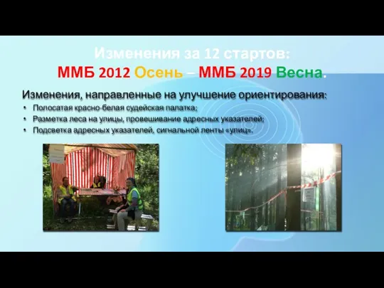 Изменения за 12 стартов: ММБ 2012 Осень – ММБ 2019 Весна. Изменения,