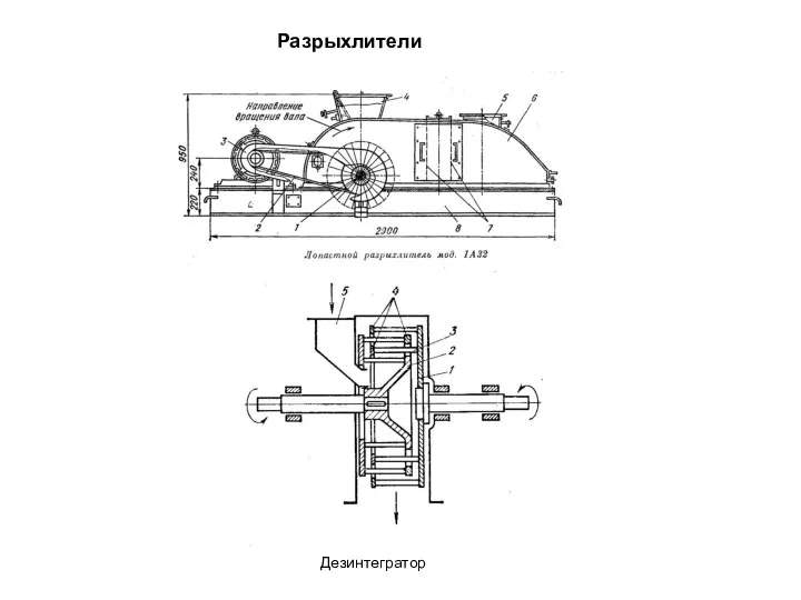 Разрыхлители Дезинтегратор