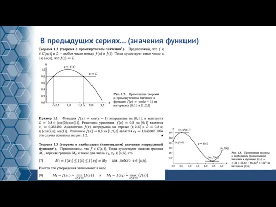 В предыдущих сериях… (значения функции)